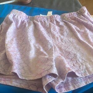 Girls Bmagical Mermaid Patterned Lavender  sleep shorts 10